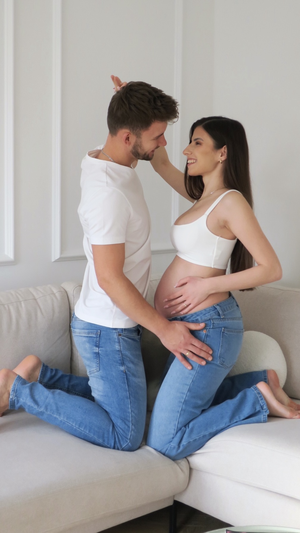 Fotografia Ciążowa Kraków 15 sesja ciazowa para studio